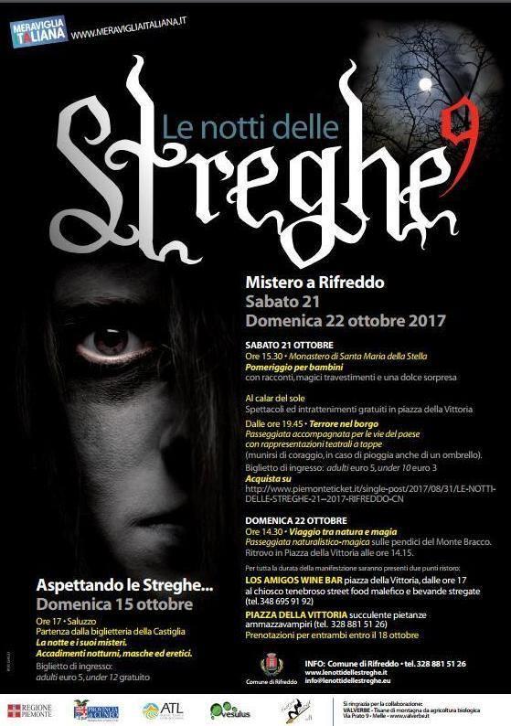 Notti delle streghe al via la vendita dei biglietti online. E' possibile acquistarli su Ciao ticket e su Piemonte ticket Notti delle streghe al via la vendita dei biglietti online. E' possibile acquistarli su Ciao ticket e su Piemonte ticket