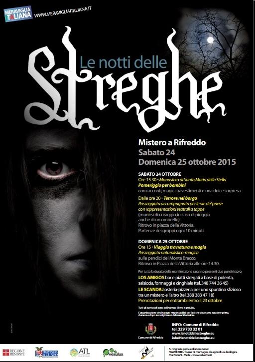 Le notti delle streghe 2015 - Il programma