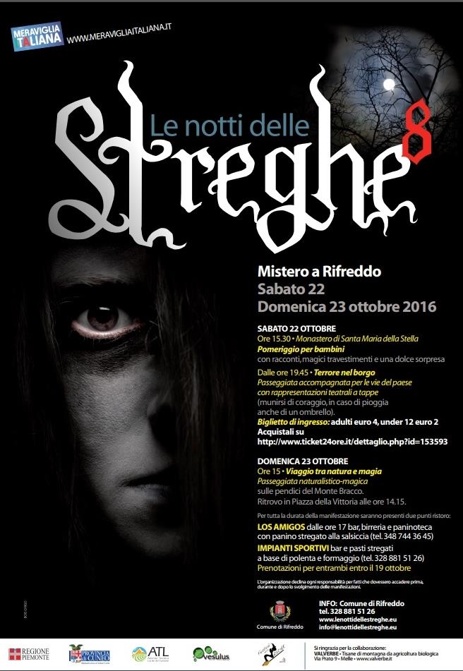 Notti delle streghe 2016 - ecco il programma