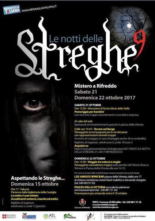 Notti delle streghe: biglietti per Terrore nel borgo in vendita anche sabato sera a Rifreddo. Disponibili 250 tagliandi a prezzi maggiorati